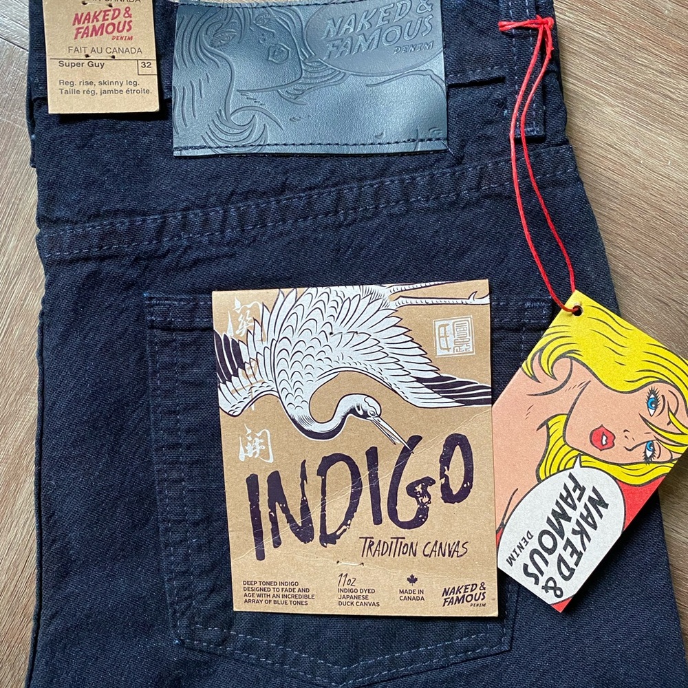 Naked & Famous Indigo Tradition Canvas pant - size 32